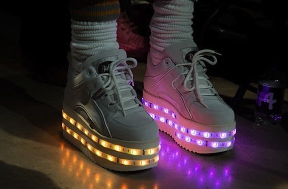 LED Shoe KIT — light up YOUR shoes — kit fits NIKE size 7 8 9 10 11 12 13 14