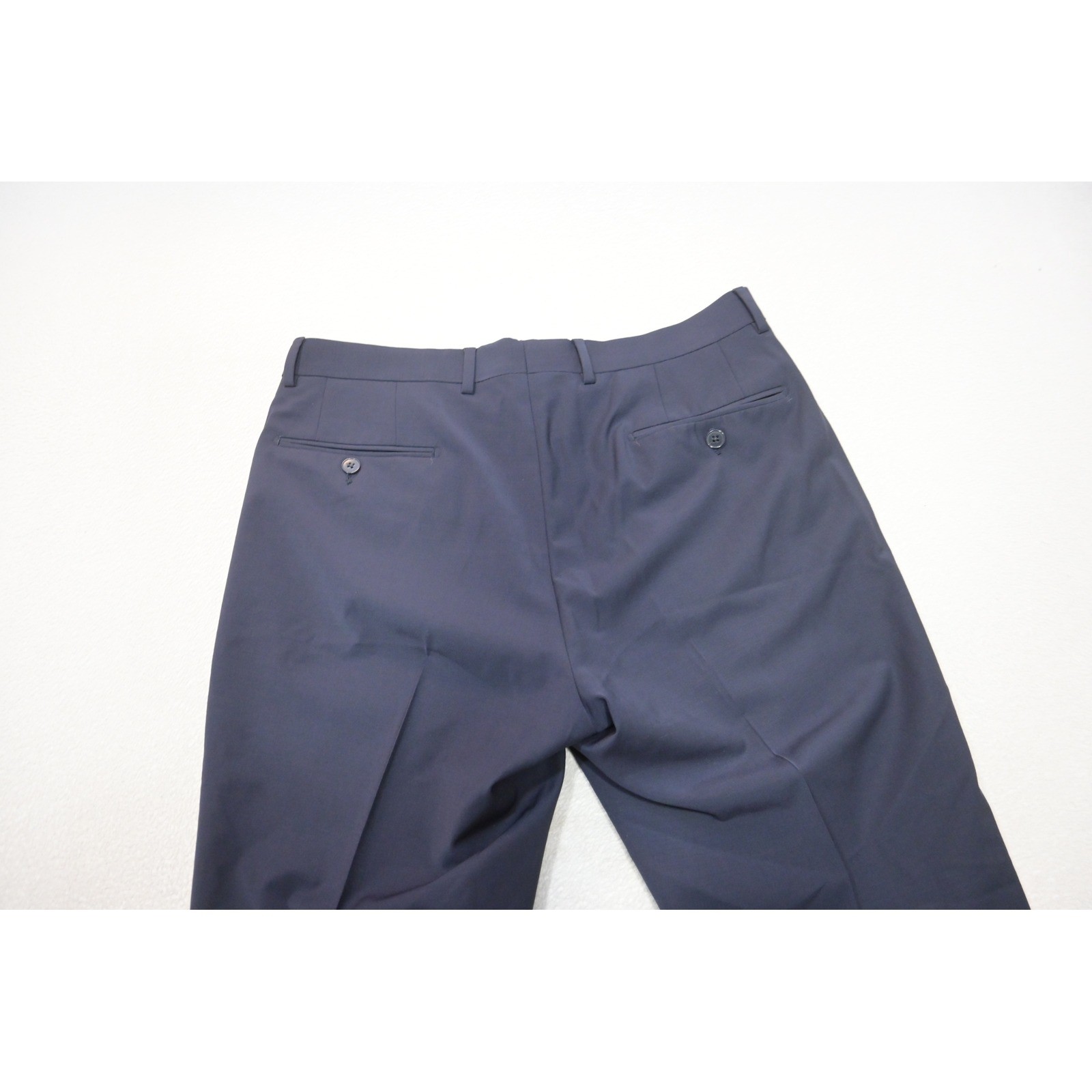 Calvin Klein 2-Piece Suit Men Size 40R Pants 33×30 Blue Slim Fit Stretch EUC