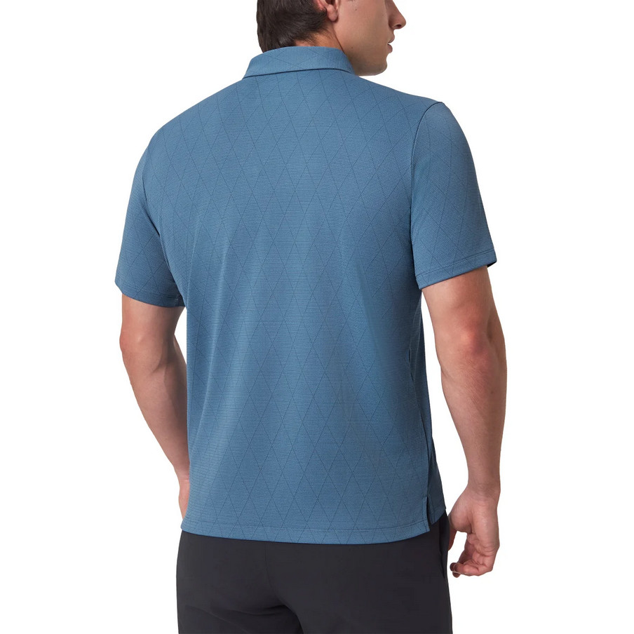 Modern Ambition Men’s Short Sleeves Polo Shirt, Blue, M