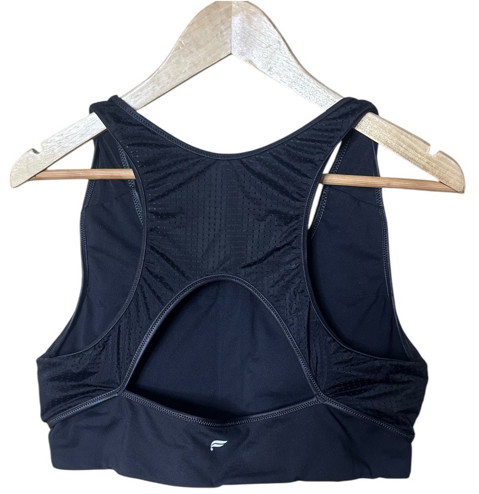 Fabletics Motion365 + Shine Bra & Leggings Set Size XL Black FAST SHIPPING