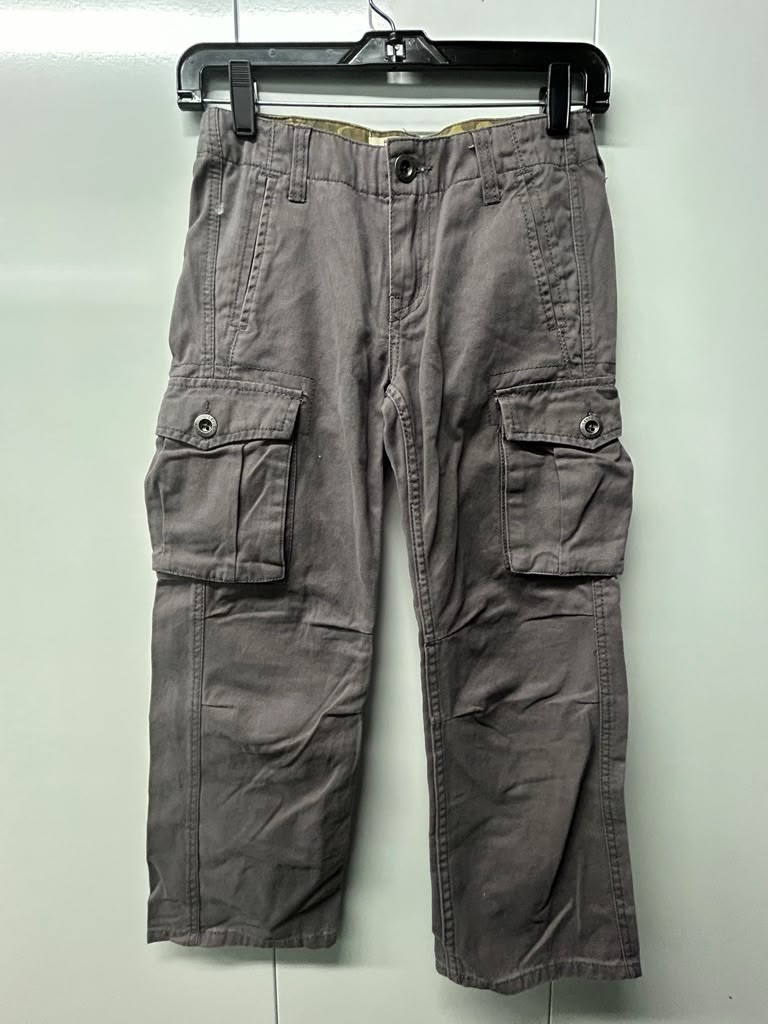 Levi’s Boys Cargo Pants Size 8 REG W24 L22 Grey Brown Twill Camo Waistband