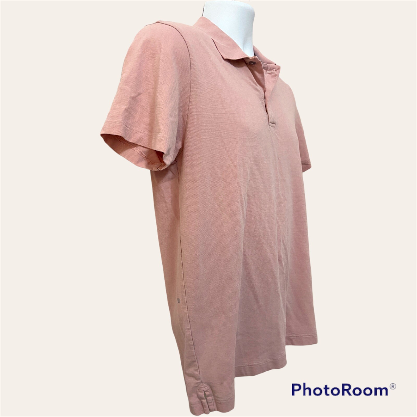Mack Weldon Mens Polo Size M For Daily Wear Henley Neck Short Sleeve Flaws