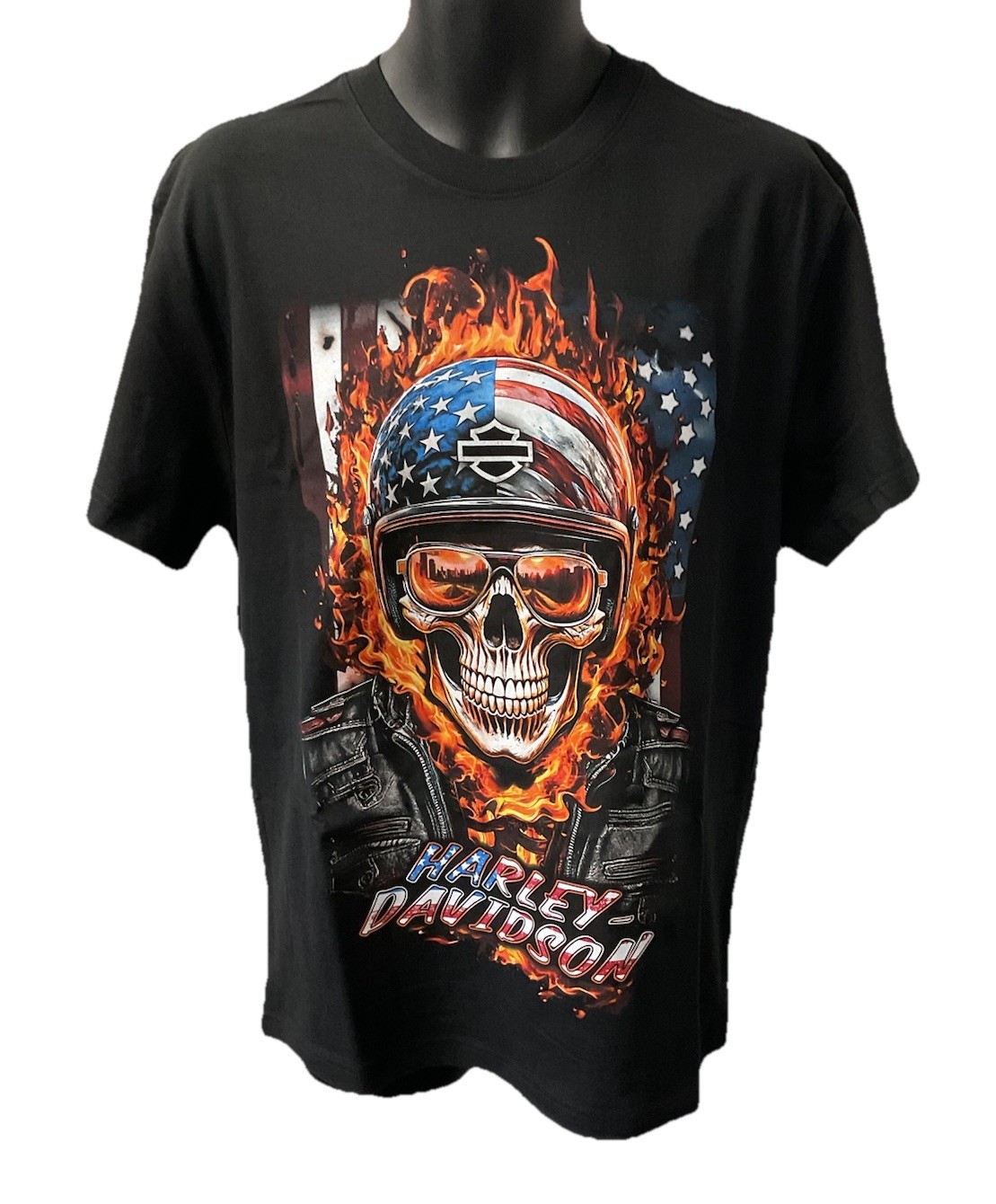 Harley Davidson Men’s Star Spangled Short Sleeve T-Shirt Black 3003002
