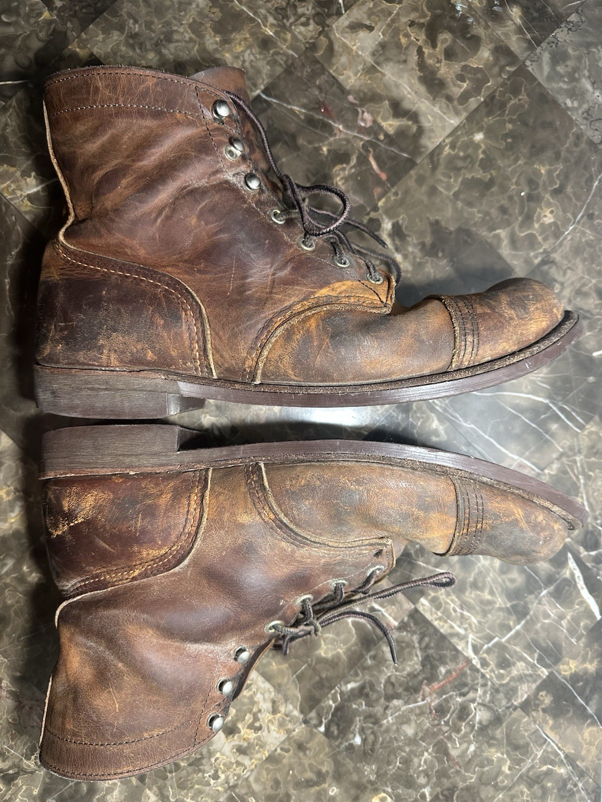 Red Wing Iron Ranger Men’s Rare Brown Leather Boots US 11.5