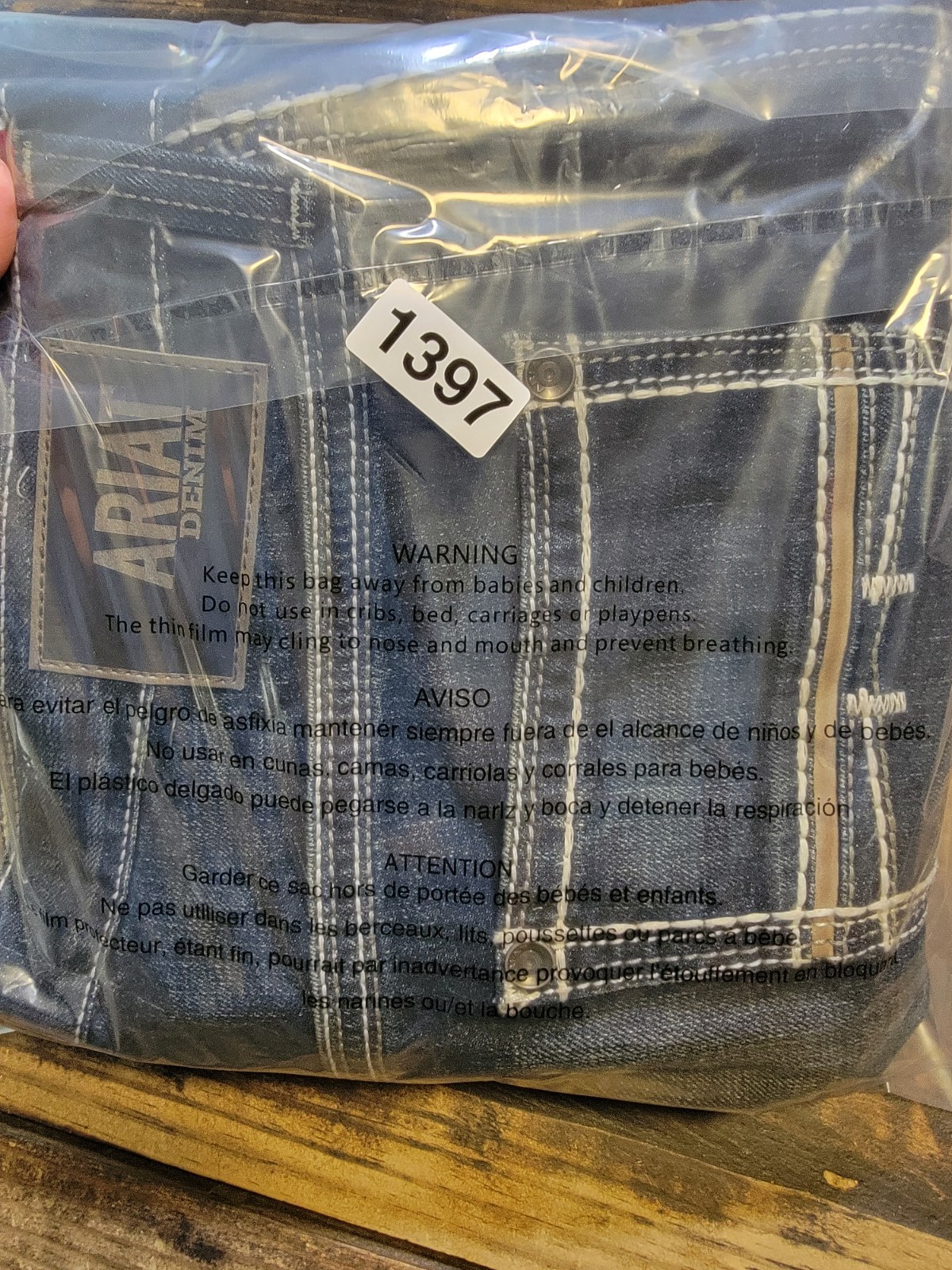 Ariat M5 Slim Straight Blue Jeans Men’s 35×34 Dark Washed Denim Like New