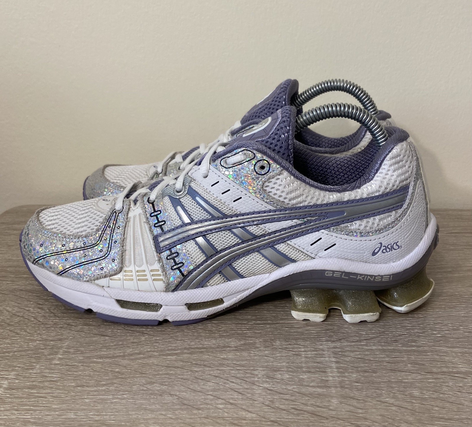 ASICS GEL KINSEI OG [1022A111-100] WHITE SILVER WOMEN’S RUNNING SHOES Size 8.5