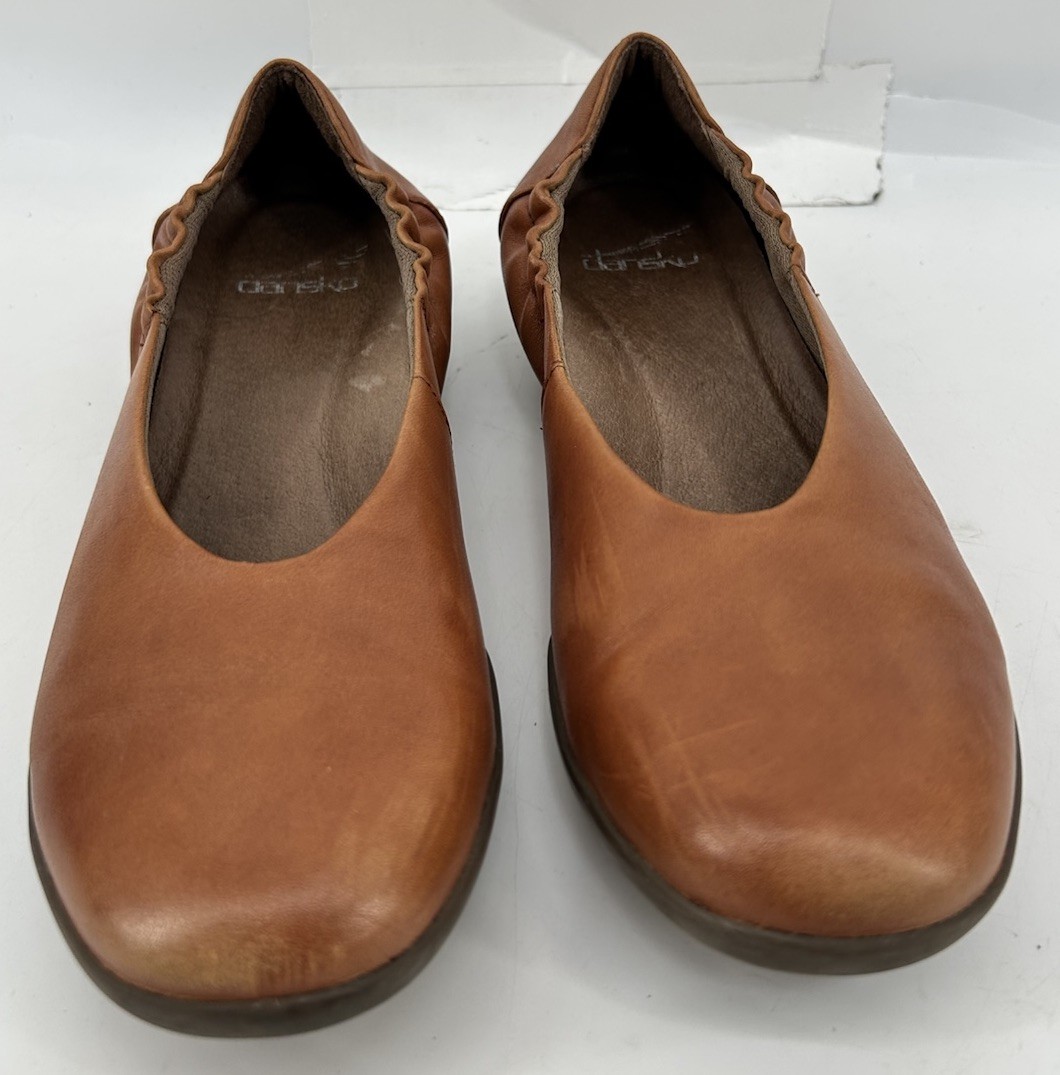 Dansko Mollie Ballet Flats Nappa Leather Slip On Luggage Color Women’s 36 US 6