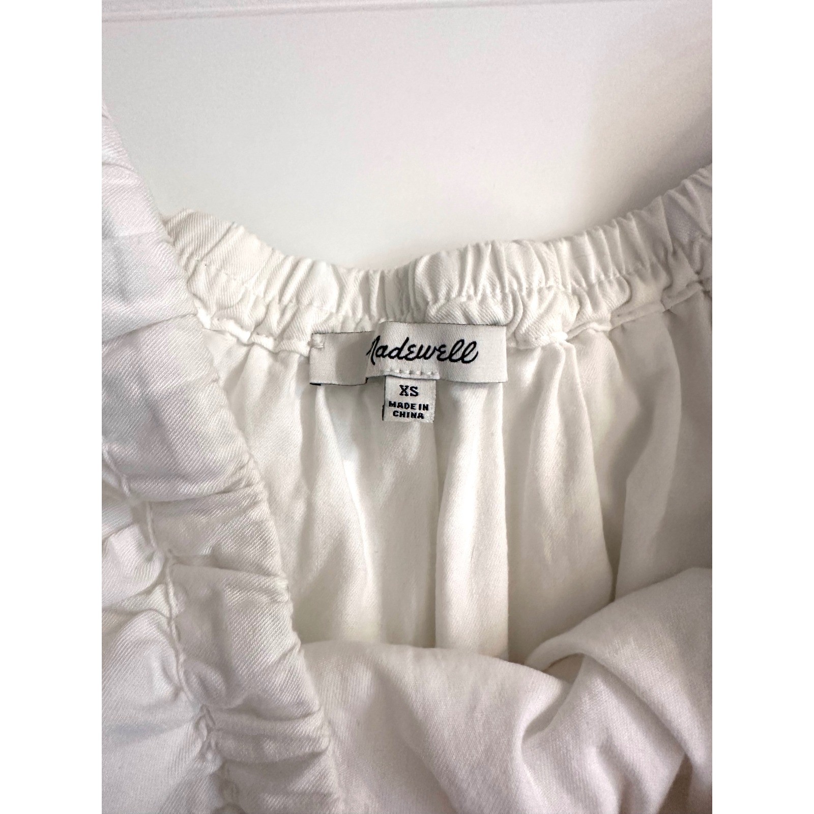 Made well Eyelet Lace Ruffle Crop Top Scalloped Boho grandmillineal French girl