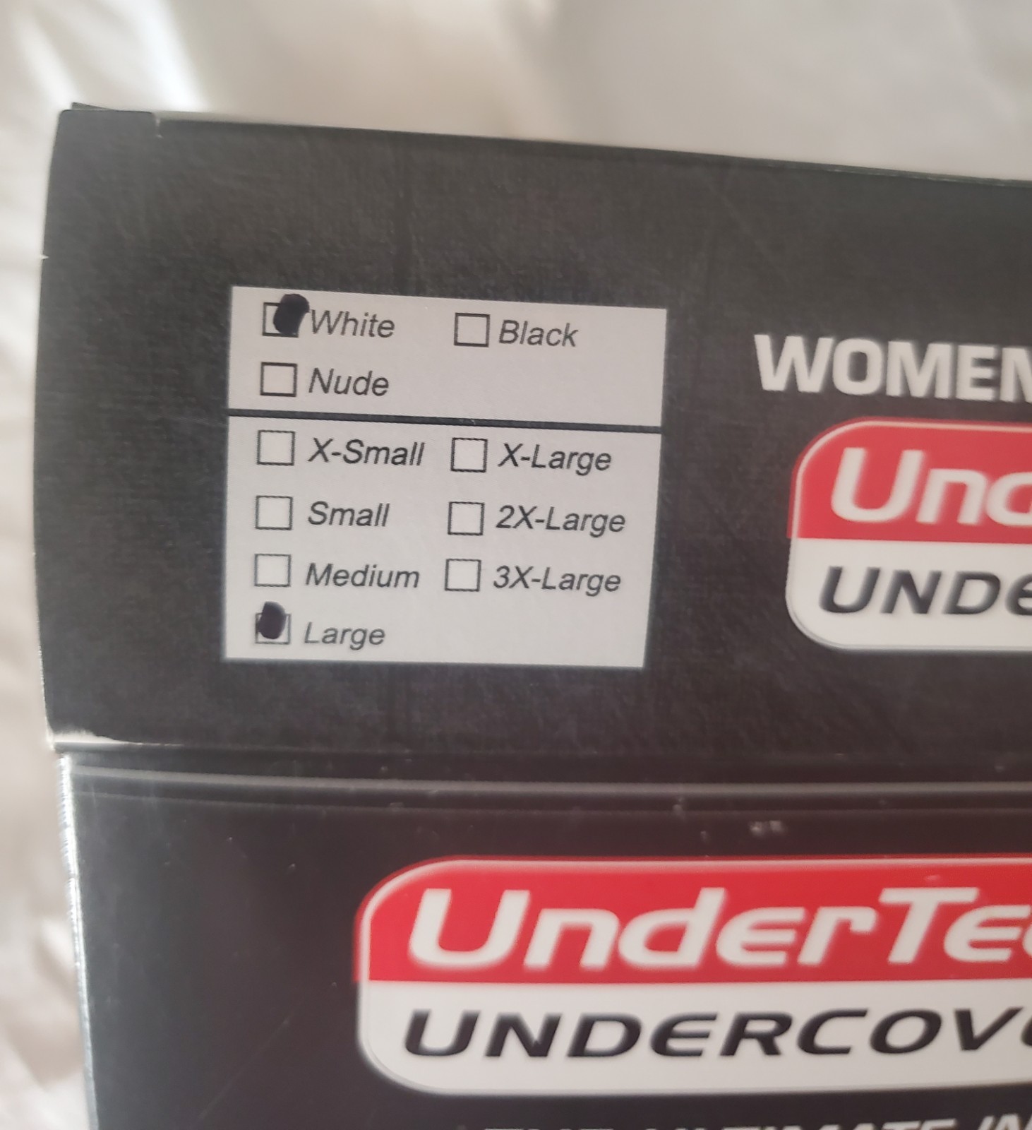 Undertech Undercover Concealment Women’s Tank Top Shirt White Size Large