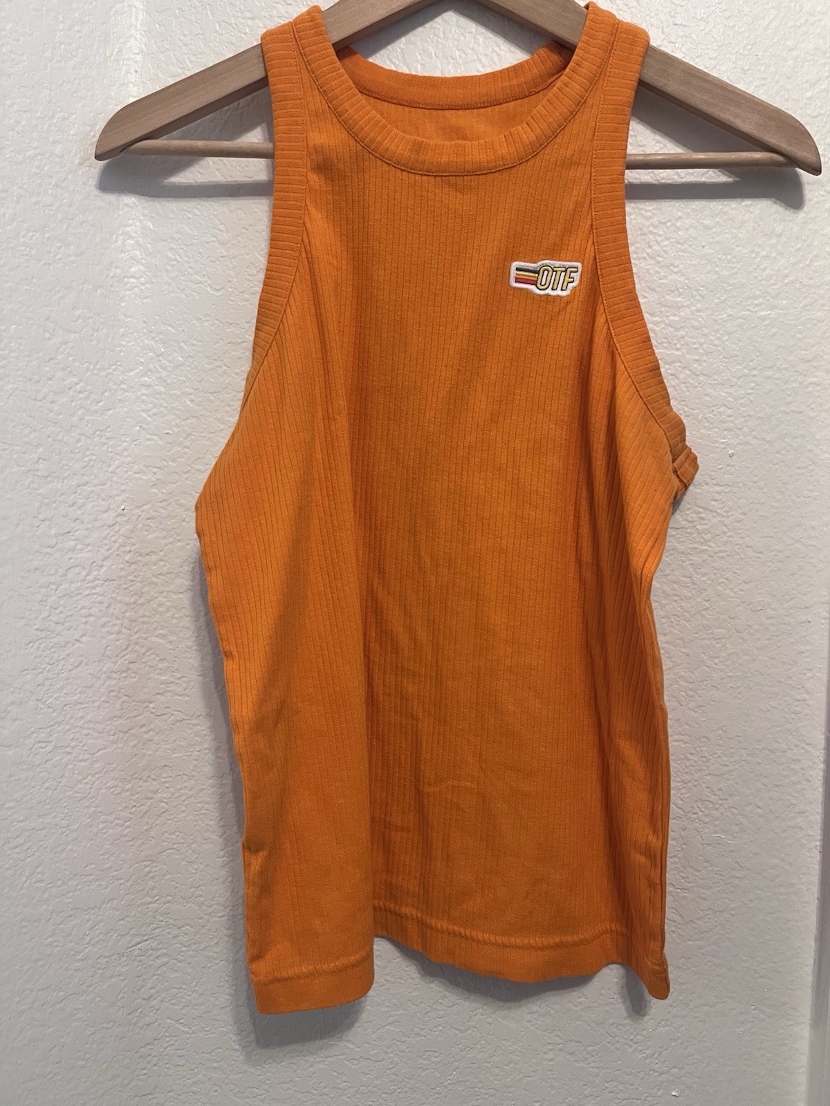 Orangetheory Fitness Women’s Small Tank Top Orange OTF Workout Shirt Gym