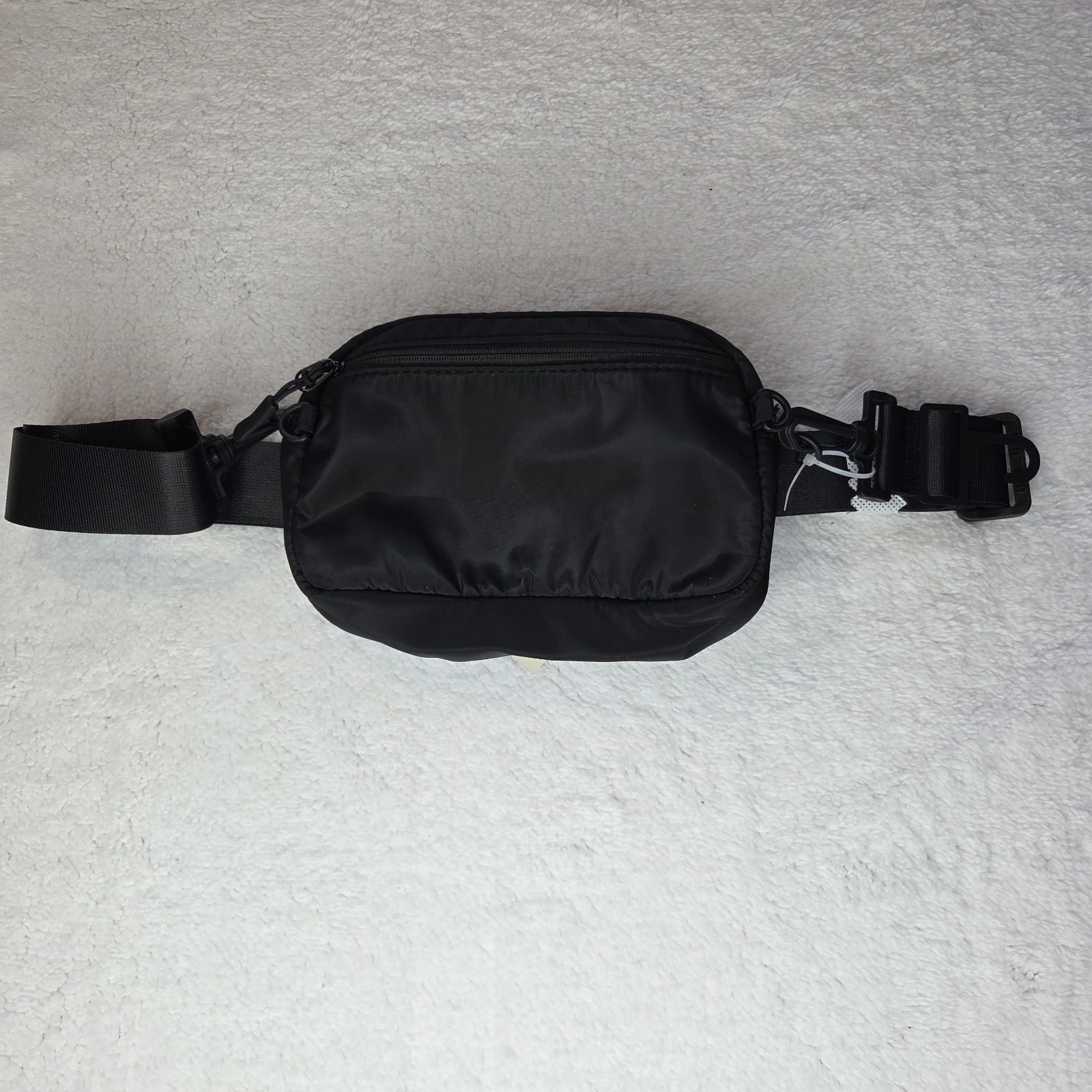 No Boundaries Waist Pack Or Sling Solid Black Multi Use Soft Nylon Outer NWT
