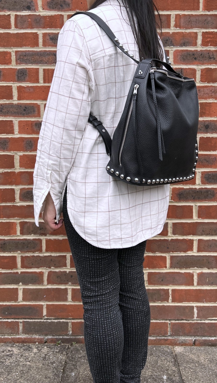AllSaints Ladies Leather CAMI Backpack Bag Black Biker All Saints Rucksack
