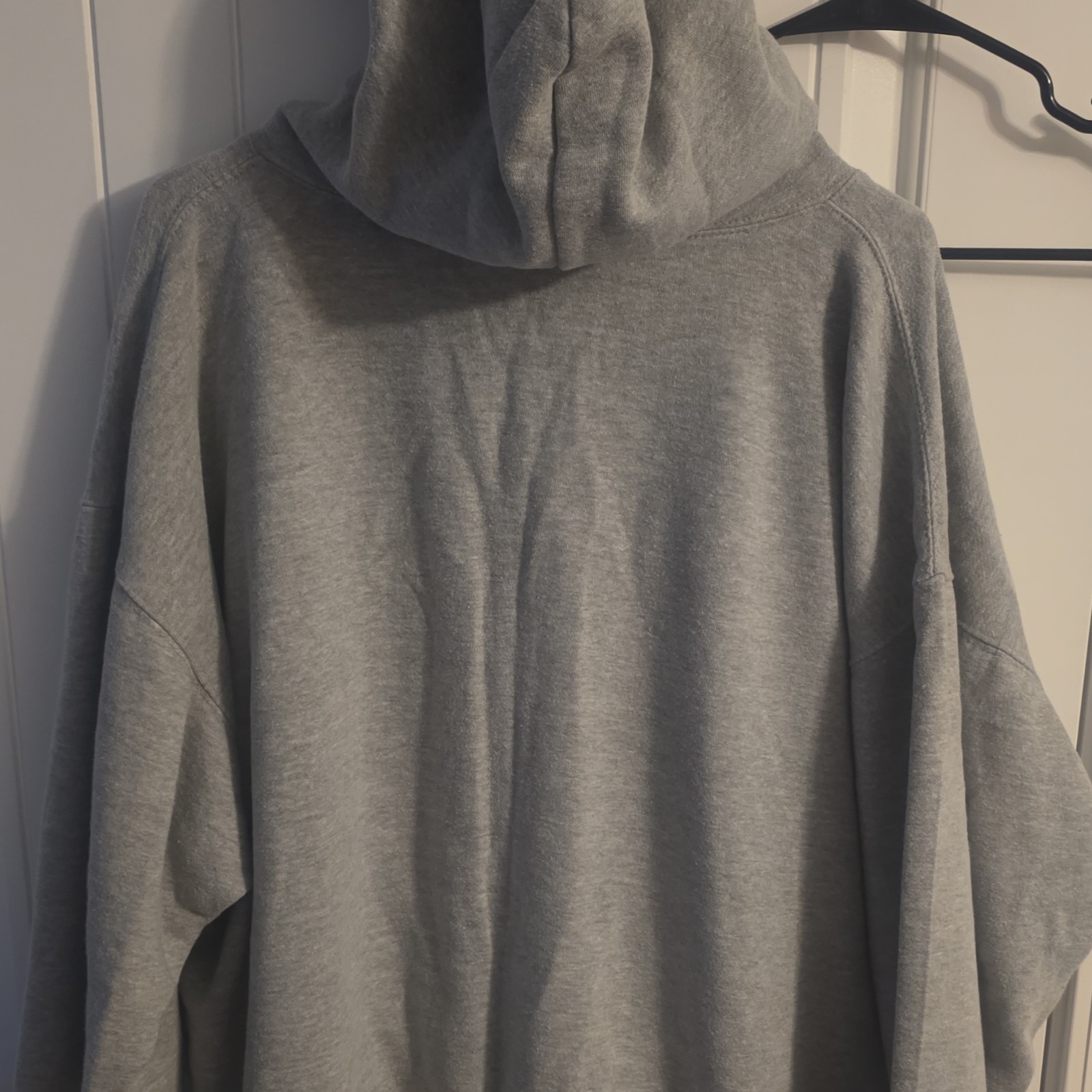 Three Layer Detroit vs Everybody Graphic Pullover Hoodie 2XL Gray Fleece Men