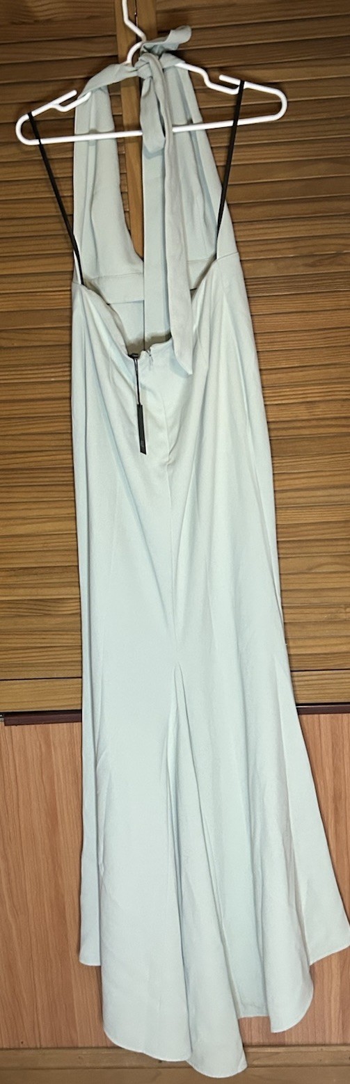 NBD Jenny From The Block Halter Maxi Gown Dress Mint Size M