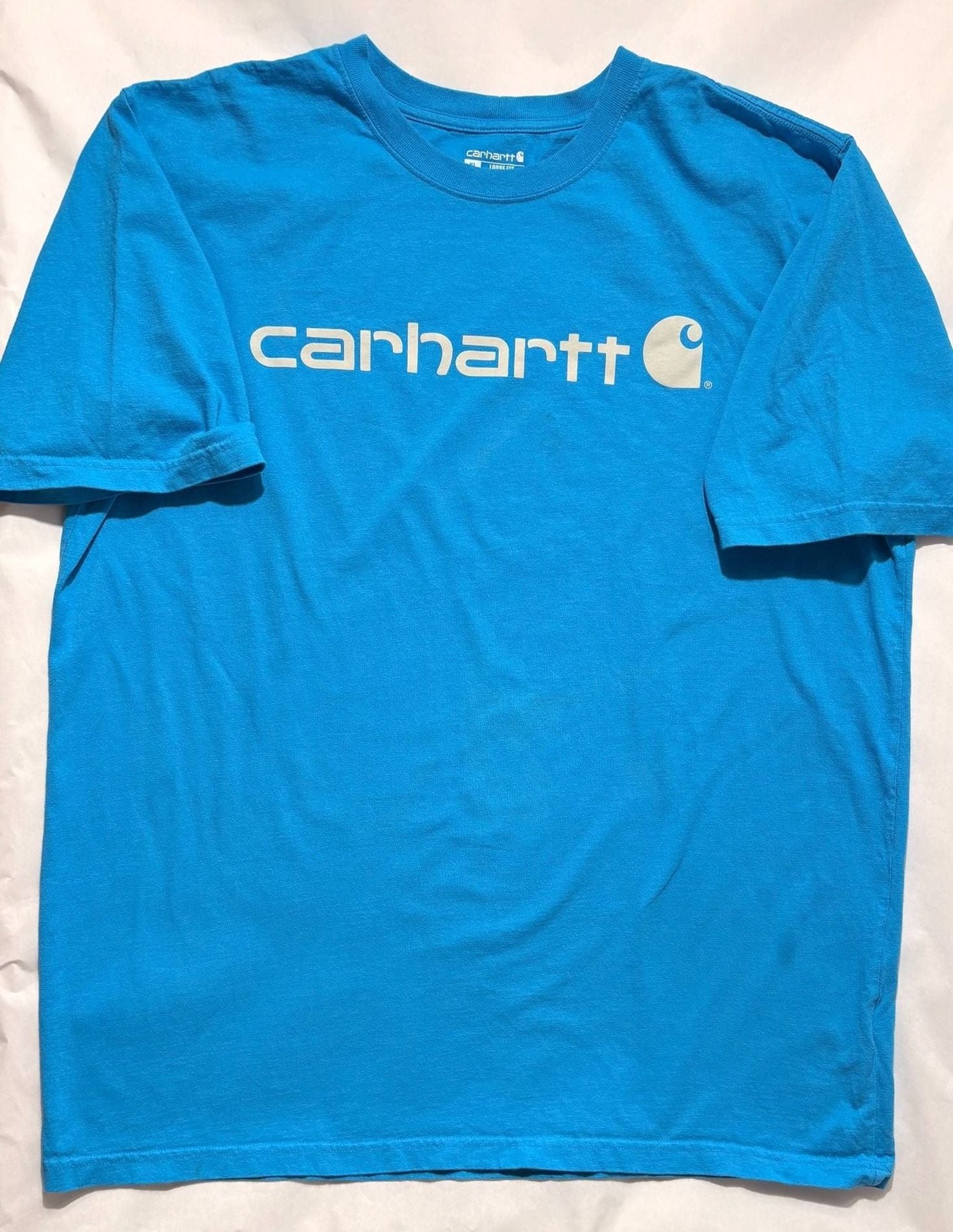 Carhartt Men’s Loose Fit Short Sleeve Logo Graphic T-Shirt Blue XL Tall