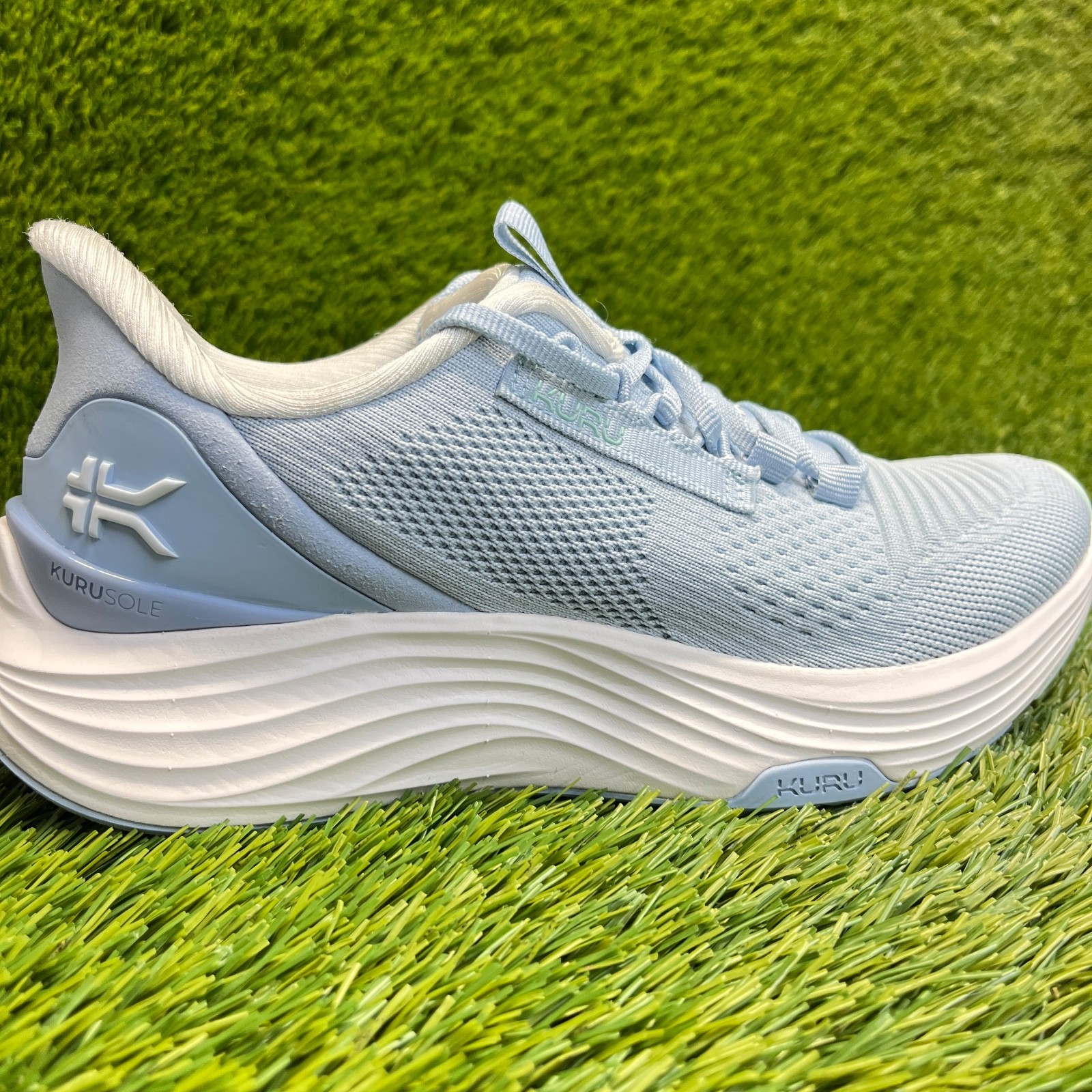 Kuru Atom 2 Womens Size 6.5D Blue White Athletic Running Walking Shoes Sneakers