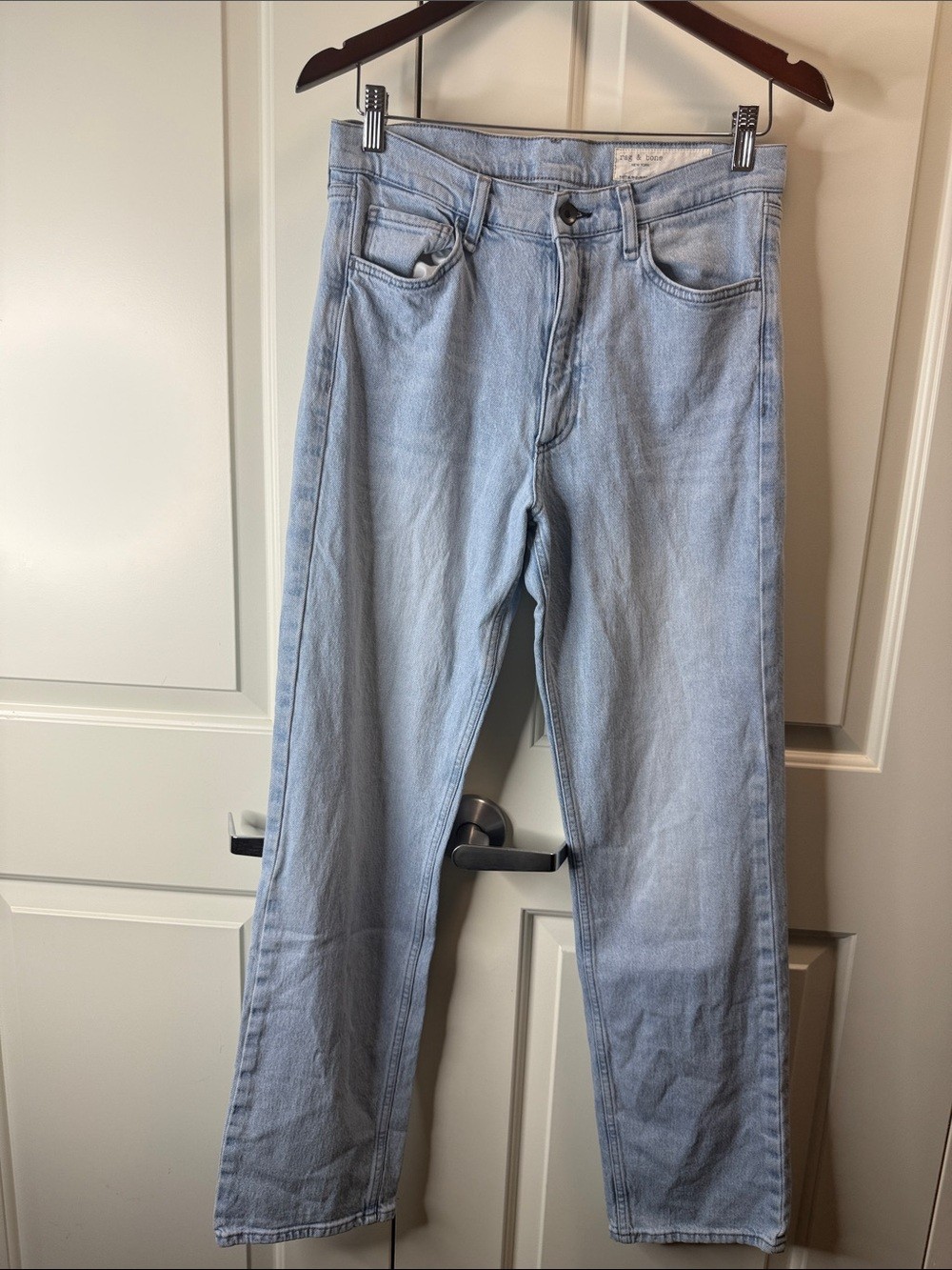 Rag & Bone Hattie Mid Rise Full Length Denim Jeans 28Waist Straight Leg