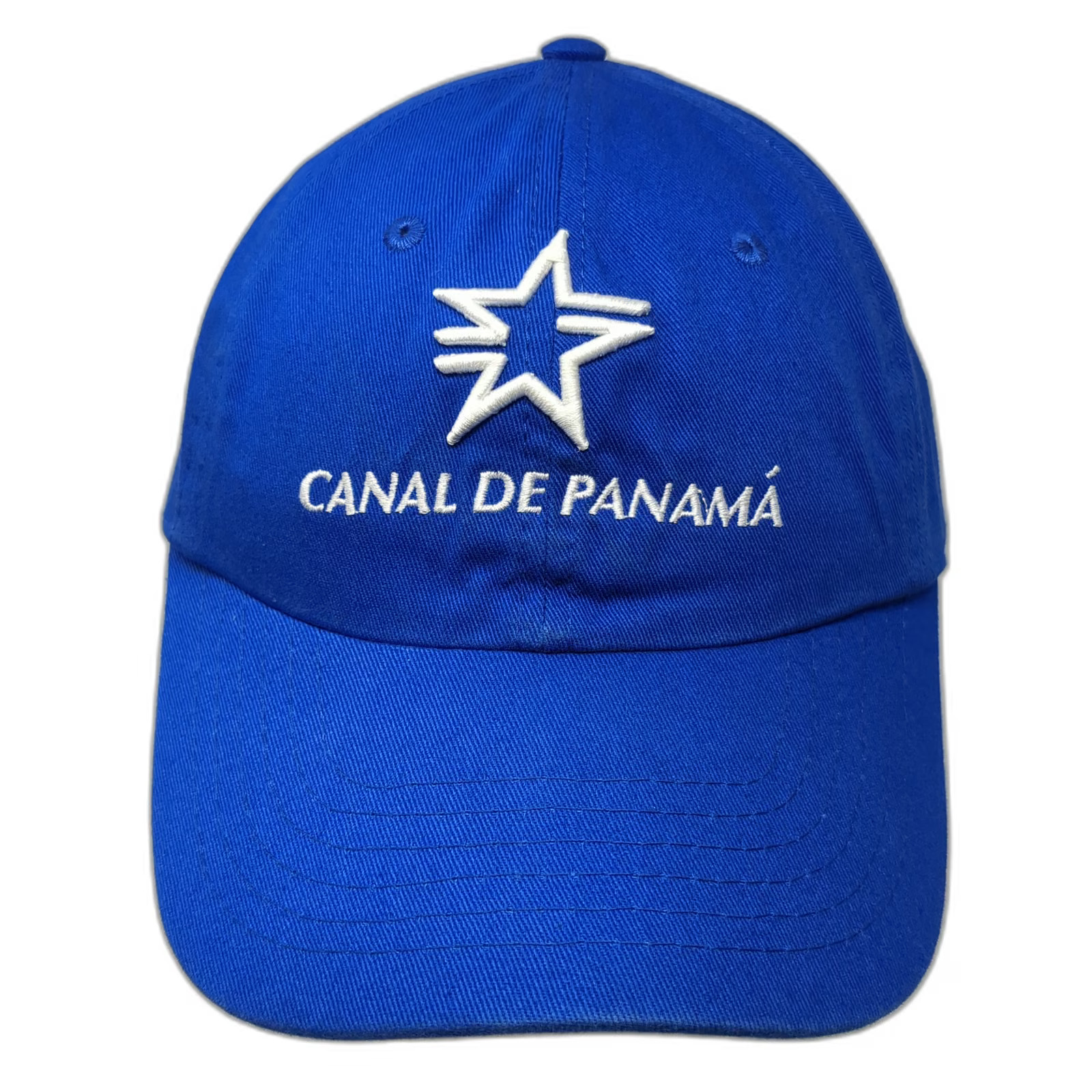 Baseball Cap Blue One Size Canal de Panama Since 1914 Cotton Adjustable Star Hat