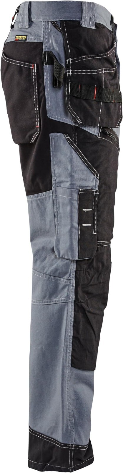 Blaklader Men Cotton Durable Work Pants with Cordura Reinforced Pockets, 44Wx34L