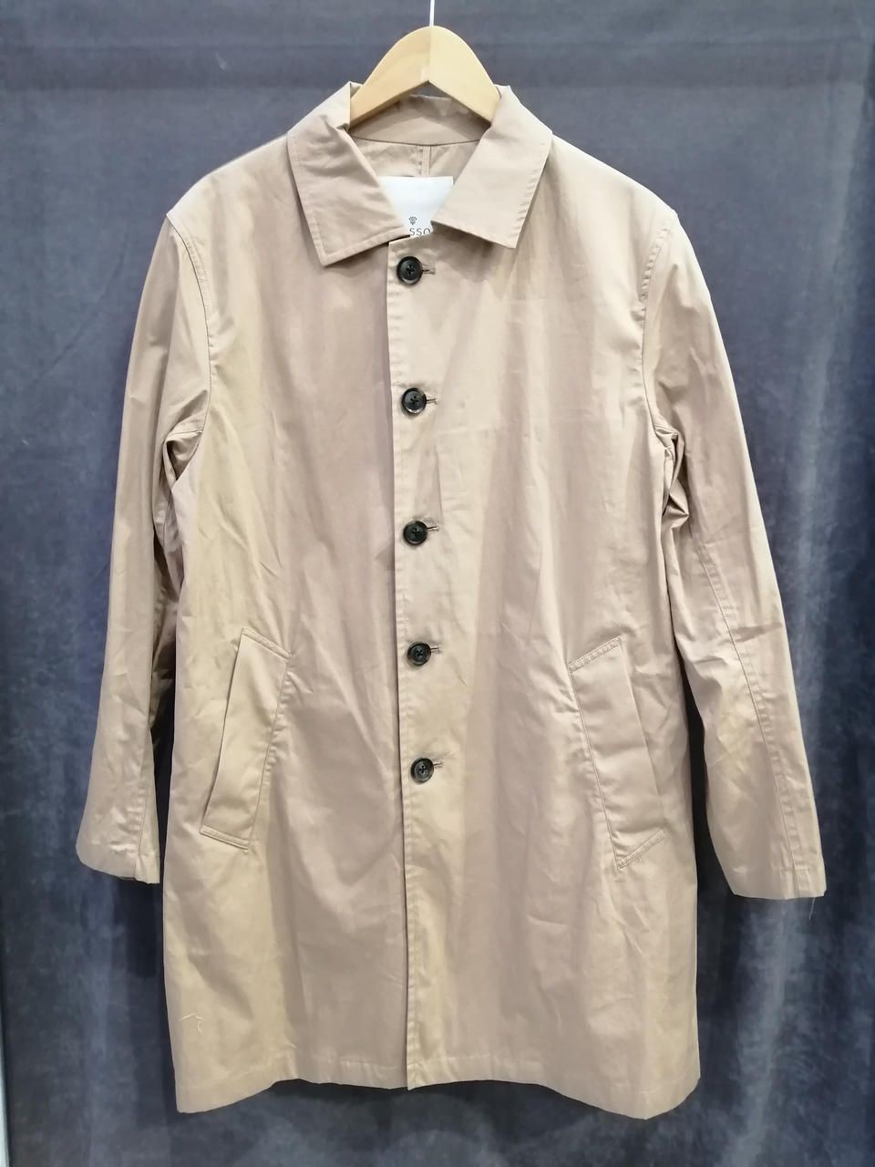 ROSSO Balmain Collar Coat Beige S Used