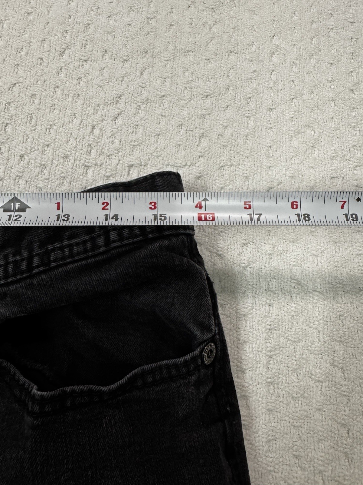 BKE AIDEN Bootleg Black Denim Men’s Size 32S Zip Fly No Holes