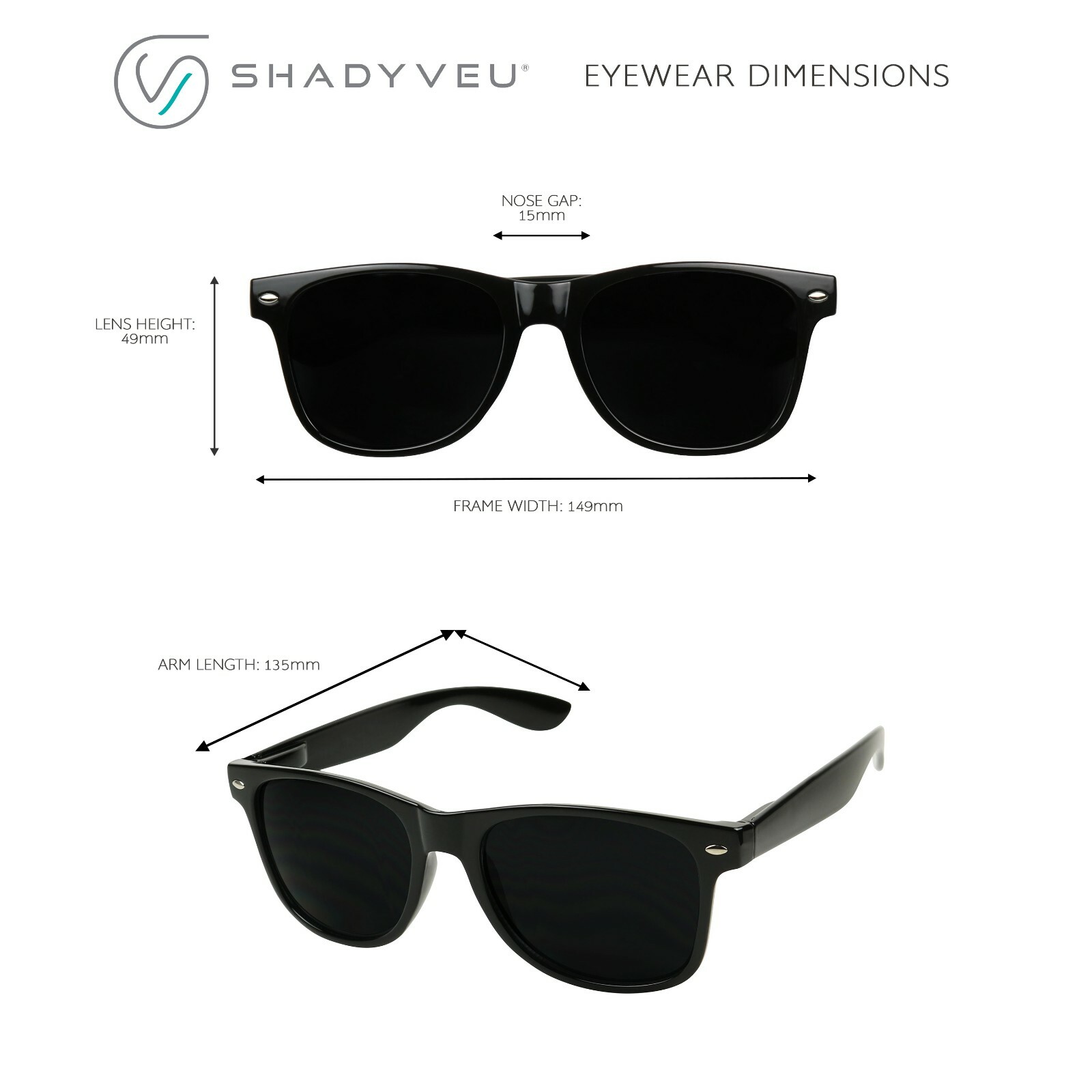 ShadyVEU Super Dark Round Darkest Lens Limo Tint Classic Desert Sunglasses