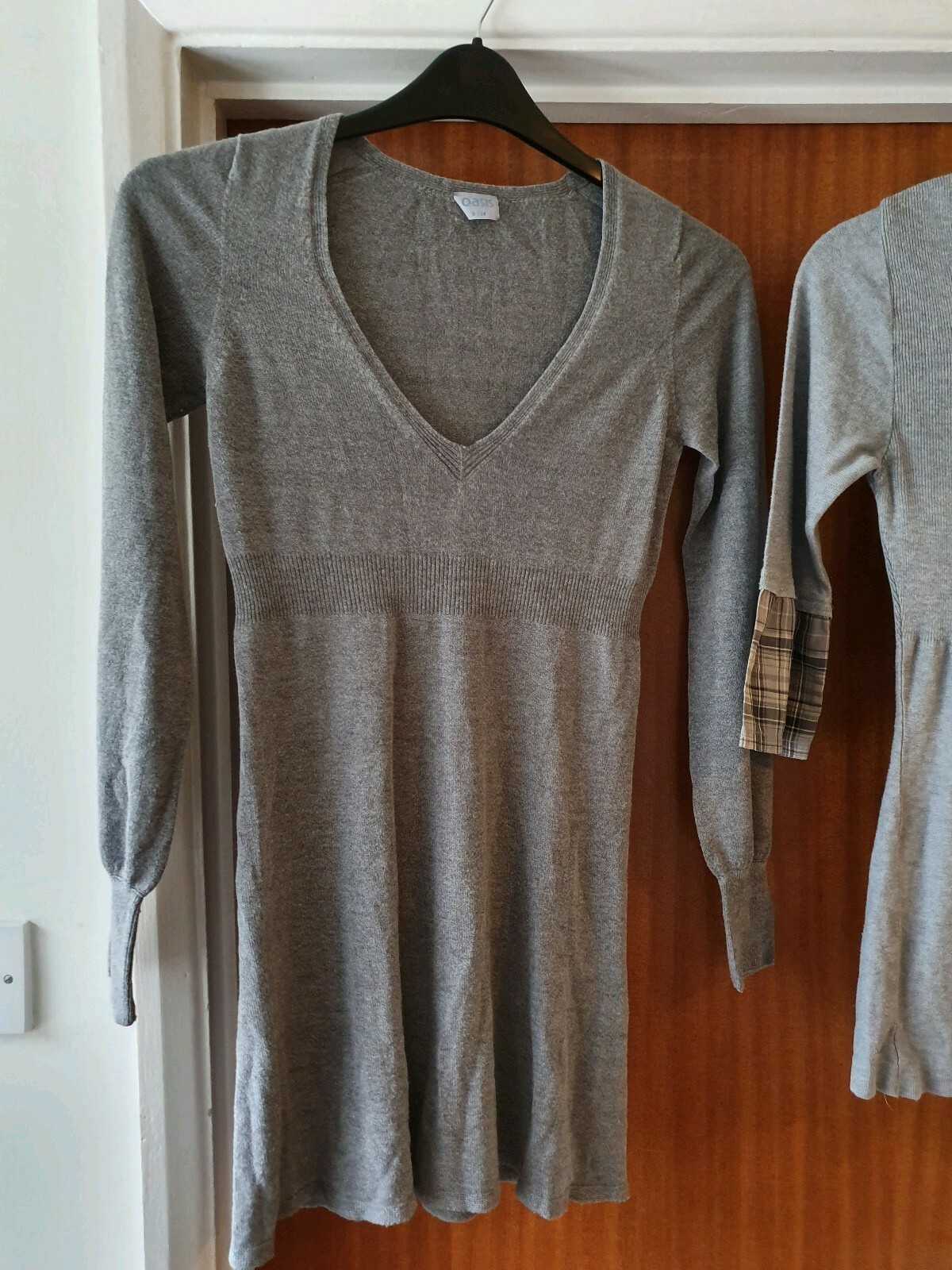 Womens size 8 Jumper dress bundle grey 2 items inc Oasis see description