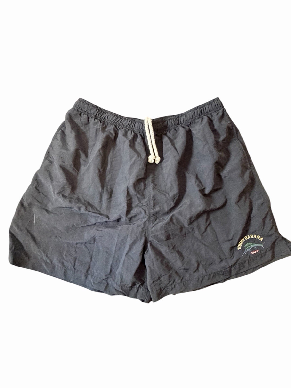 Tommy Bahama Relax Swim Trunks Mens 2XL Black Waistband Lining Fishing Trunks