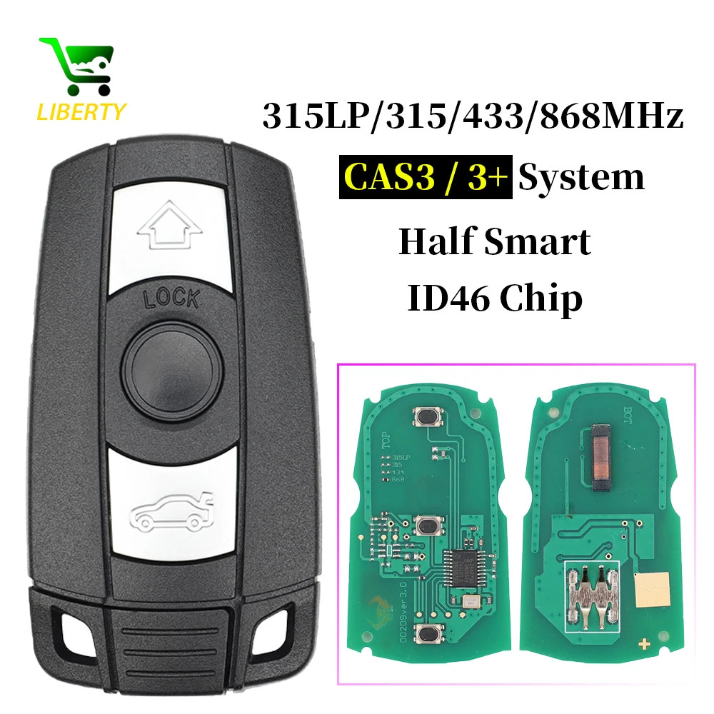 CAS3 CAS3+ System Car Remote Key 315LP/ 315/ 433/ 868MHz ID46 Chip for BMW