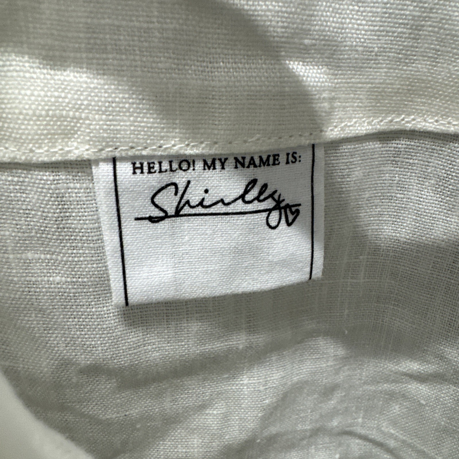 New Frank & Eileen $228 Shirley Oversized Button Up Shirt White 100% Linen Small