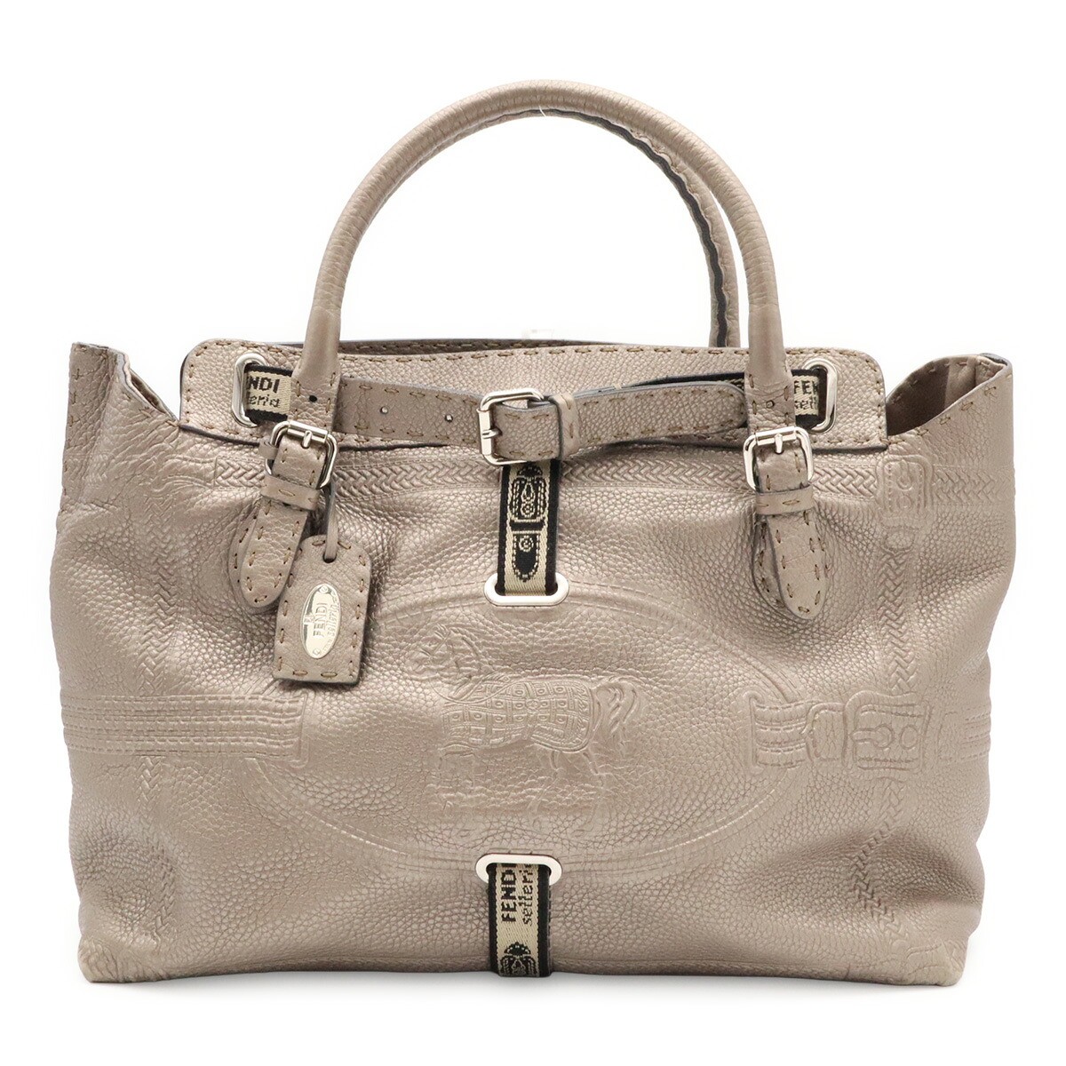 Fendi Selleria Leather Handbag – DUTY FREE