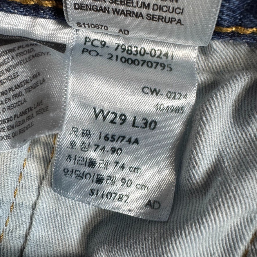 Levi’s Premium 501 ’93 Jeans Mens 29×30 Straight Leg Button Fly Big E Cowboy
