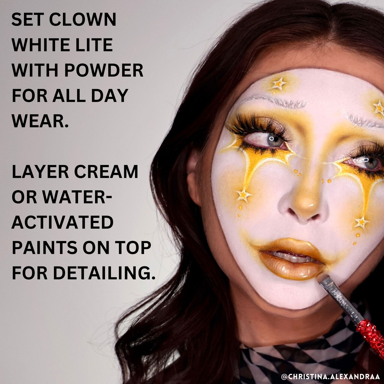 Clown White Lite 2oz theatrical circus face paint stage makeup cosmetic Mehron