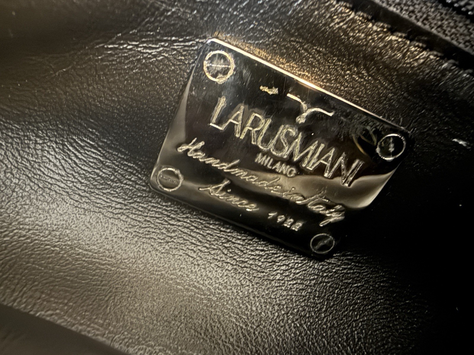 Larusmiani Milano Wash Bag Kaiser – Blue – Toiletry Bag – Made in Italy