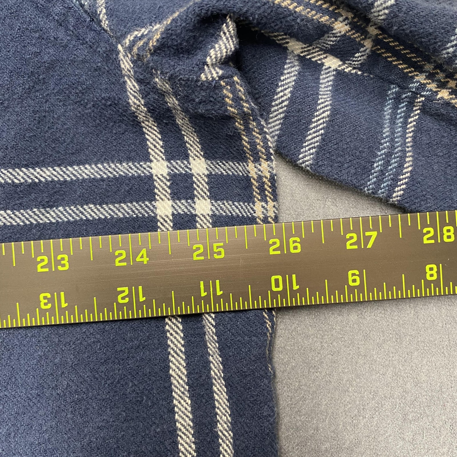 Dickies Shirt Mens XLT Blue Plaid Flannel Button Down Long Sleeve Workwear Tall