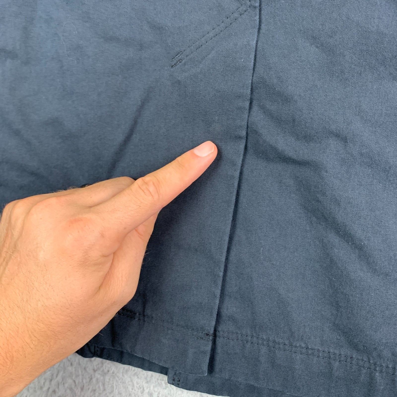 Strellson Coat Mens 50 Cargo Pockets Utility Jacket Button Closure (Dark Blue)