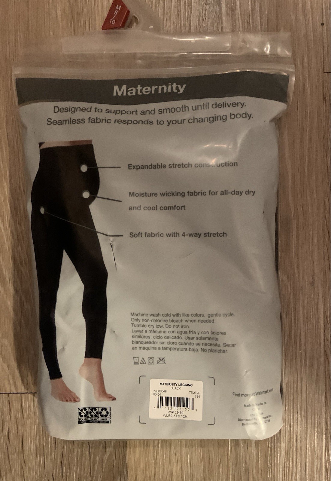Time And Tru Black Maternity Size Medium 8-10 Soft & Comfortable Legging