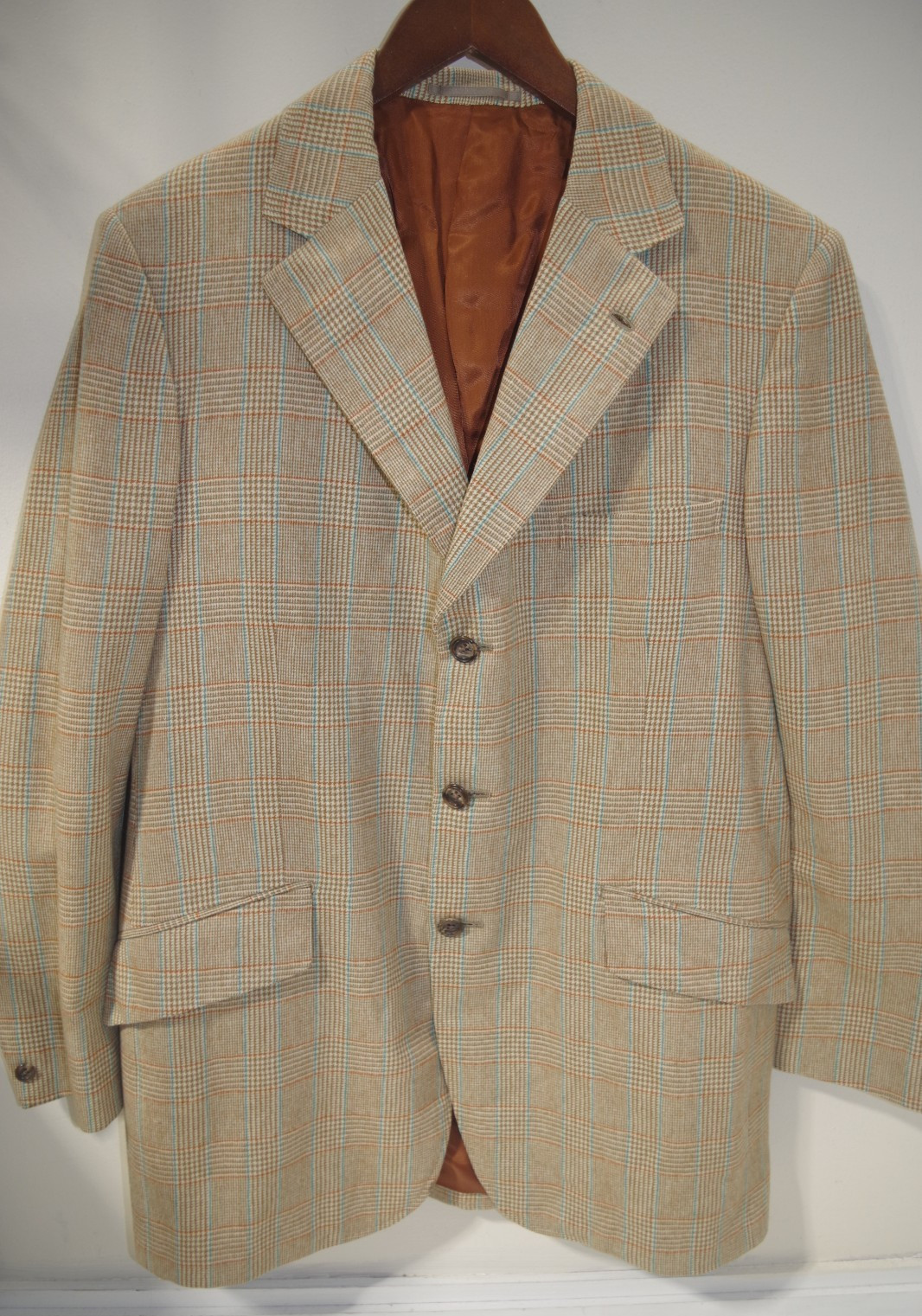 #8 Rodex of England Fine Wool Blazer Plaid Men’s 42 SPORT COAT Lillywhites