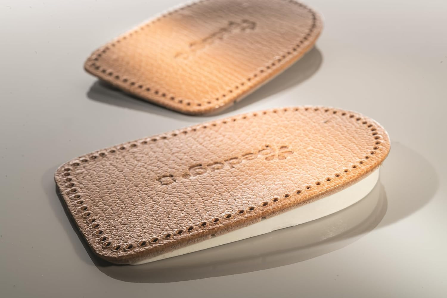 Heel Wedge Inserts Pronation Supination Correction Leather Shoe Insoles Medium