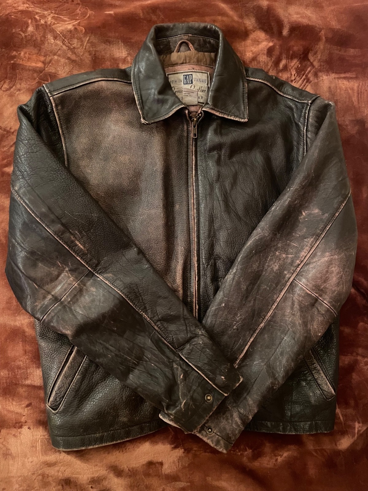 Vintage GAP Brown Leather Jacket