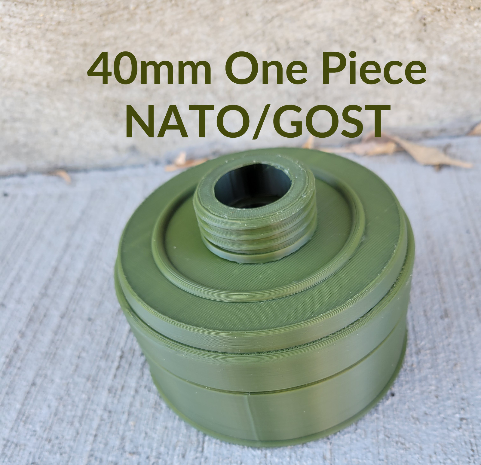 One Piece Replica GP-5 Prop GOST/NATO 40MM Gas Mask Filter for GP5, GP7, Cosplay