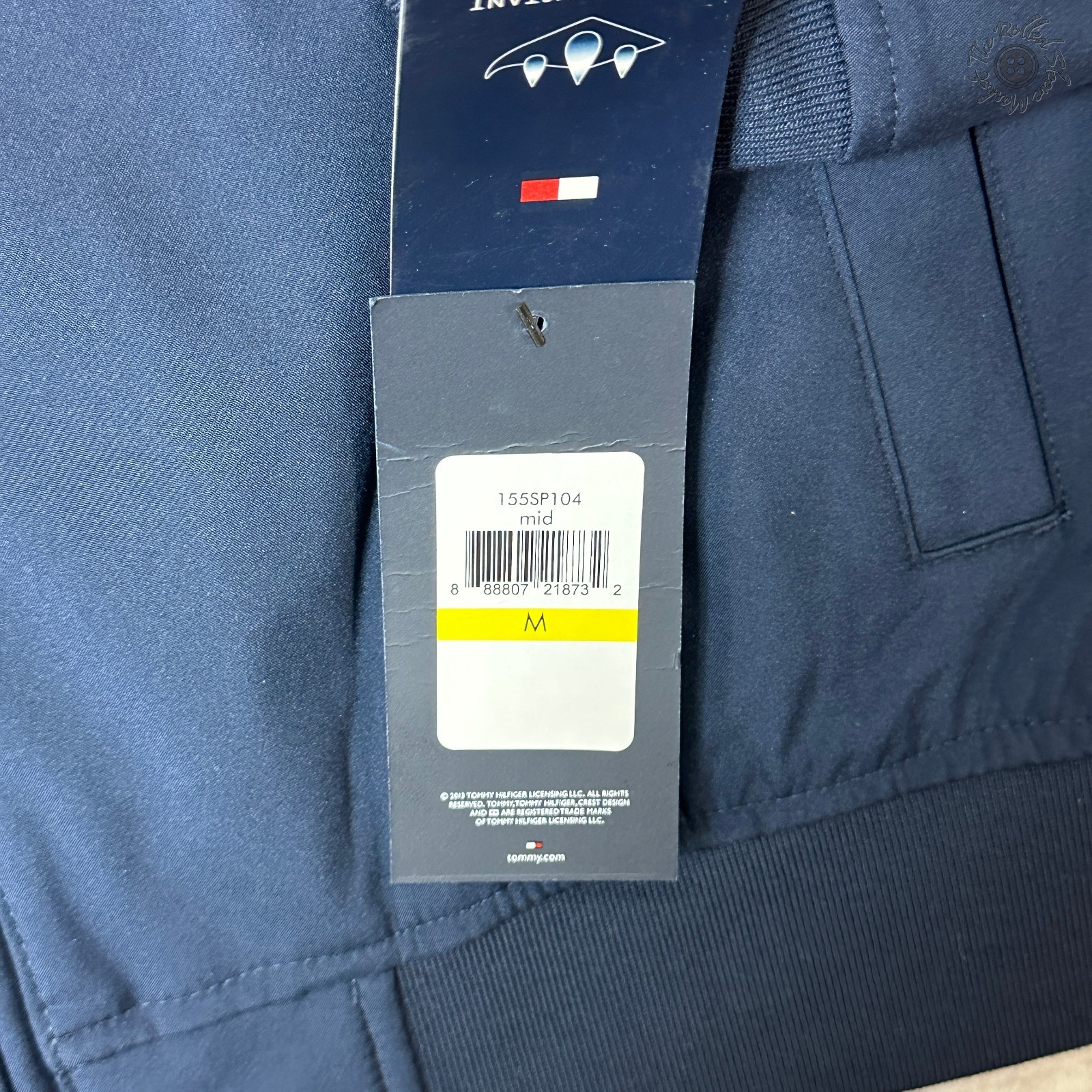 NWT Tommy Hilfiger THFlex Men’s Medium Wind Water Resistant Midnight Navy Jacket