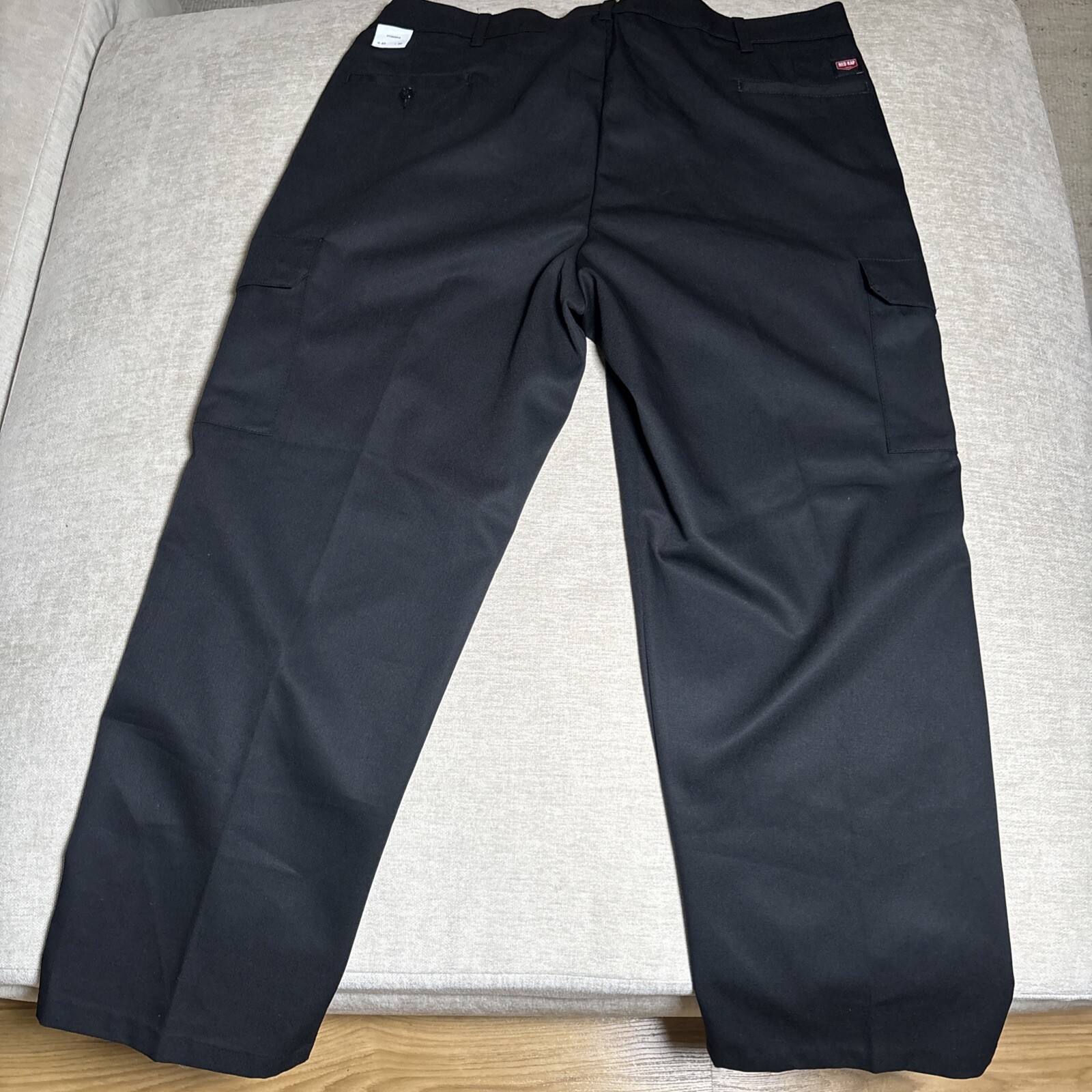 Red Kap PT88 Mens Cargo Pant W/Snaps-Blk-42W x30 Unhemmed Black
