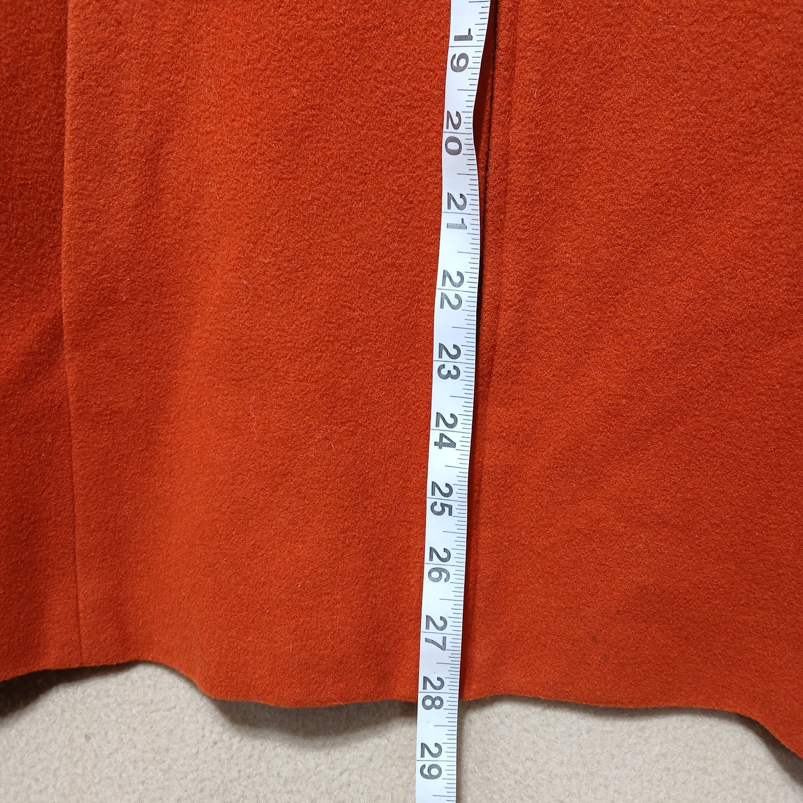 Norton McNaughton Jacket Size 12 Wool/Cashmere Full Zip Burnt Orange Soft A-Line