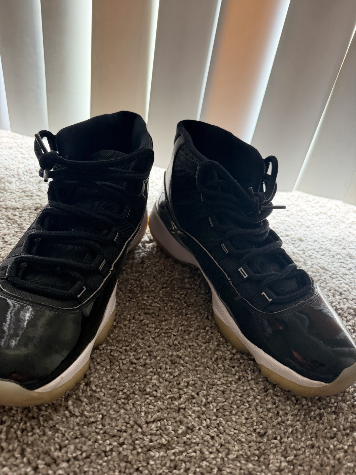 Jordan Men’s Black Solid High-Top Basketball Lace-Up Athletic Sneakers