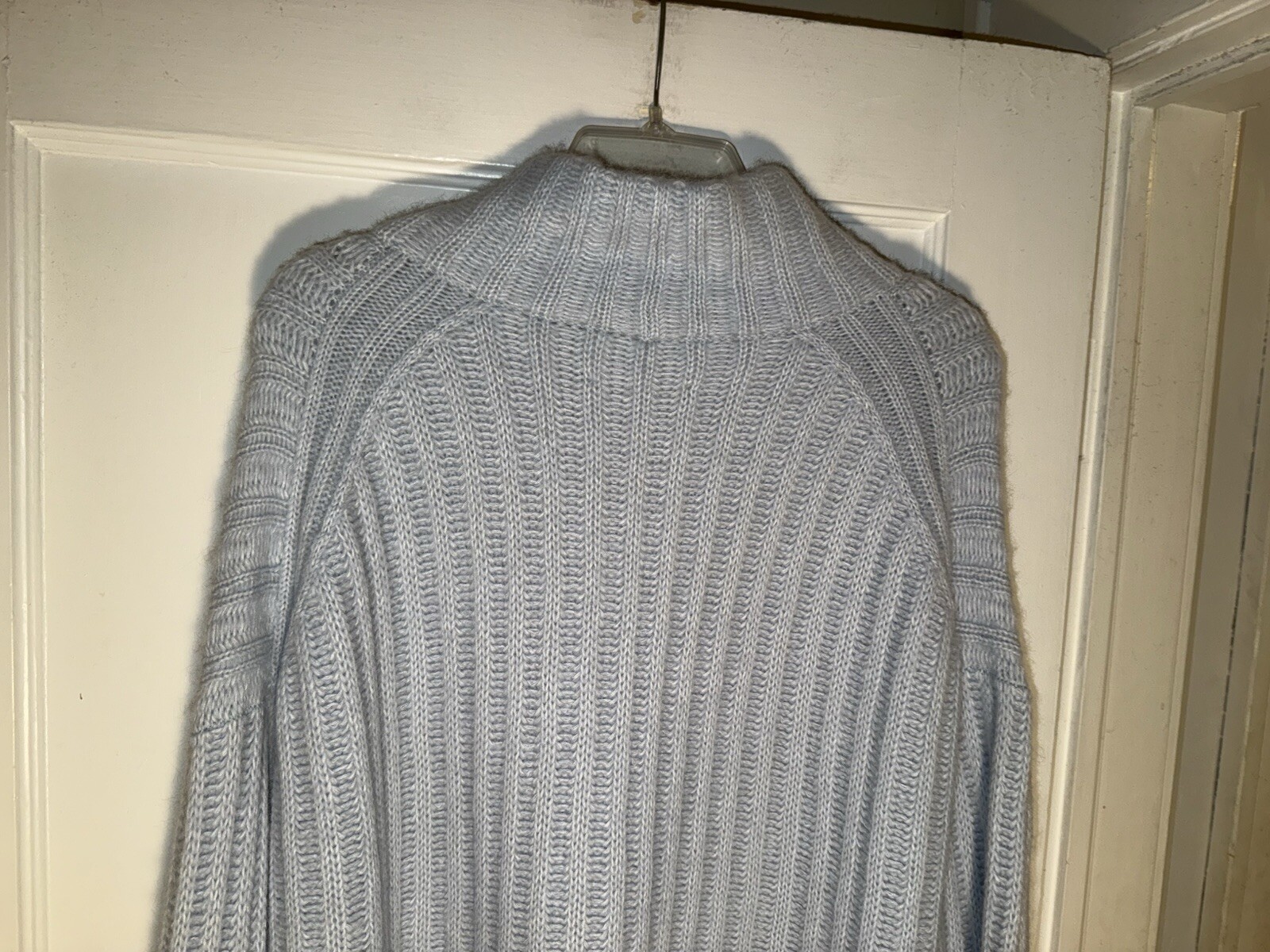 ELEVEN SIX Talia Blue Poncho Sweater Baby Alpaca Wool Oversized Size M/L d874