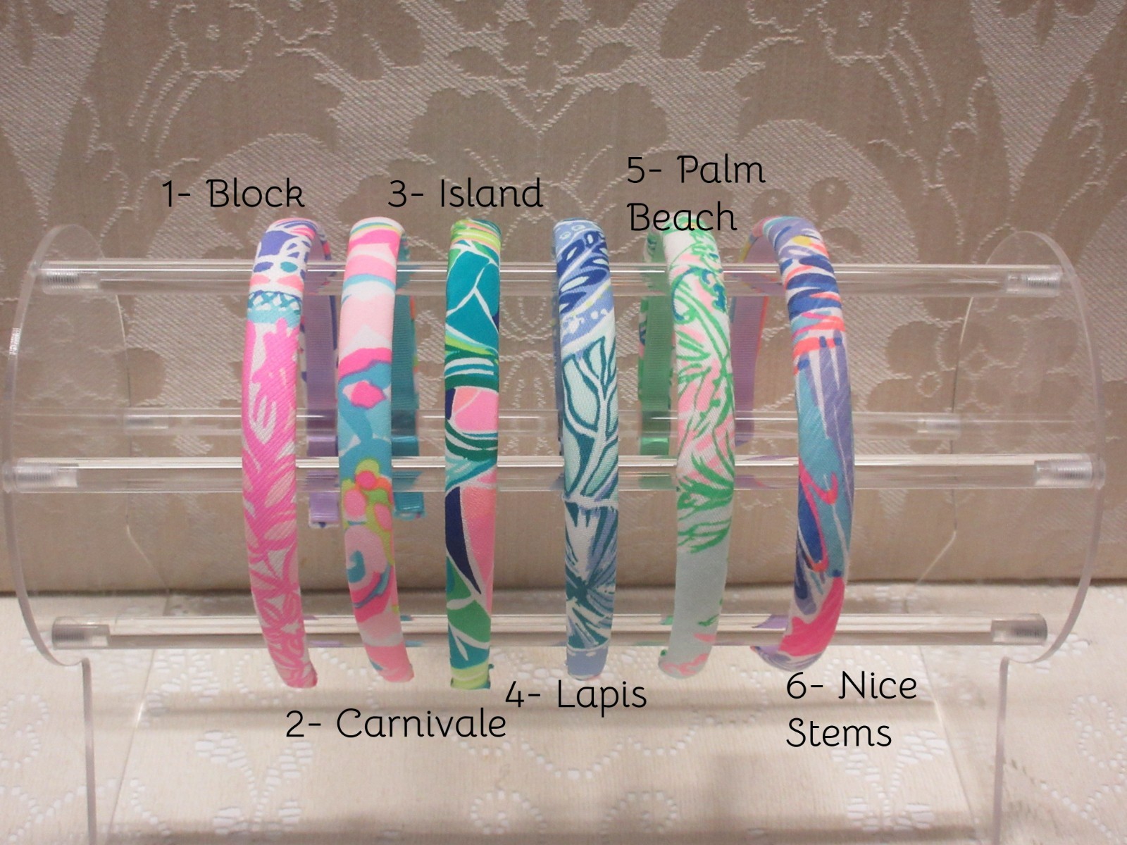 Handmade Preppy 1/2″ Narrow Lilly Pulitzer Fabric Headband in 12 Prints