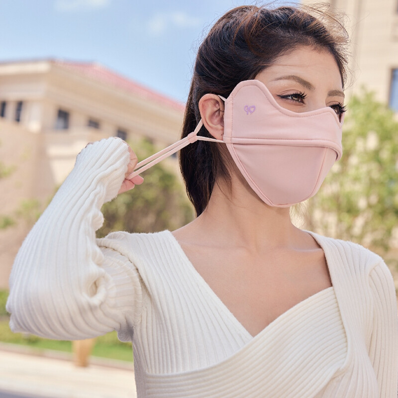 Summer UV Face Cover Mask UPF50+ Nylon Breathable Sun Mask with Eye Protection