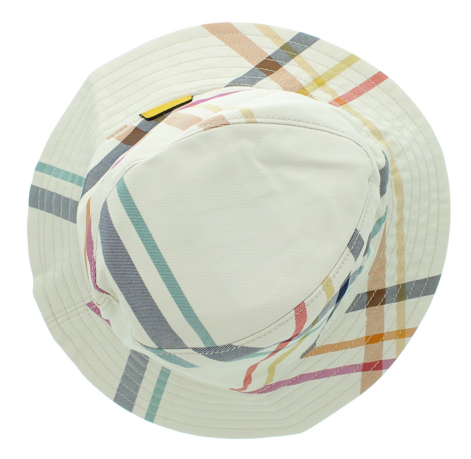 Coach Fedora Hat 83809, Women’s Soft Multicolor Tattersall Plaid Cap, MSRP $98