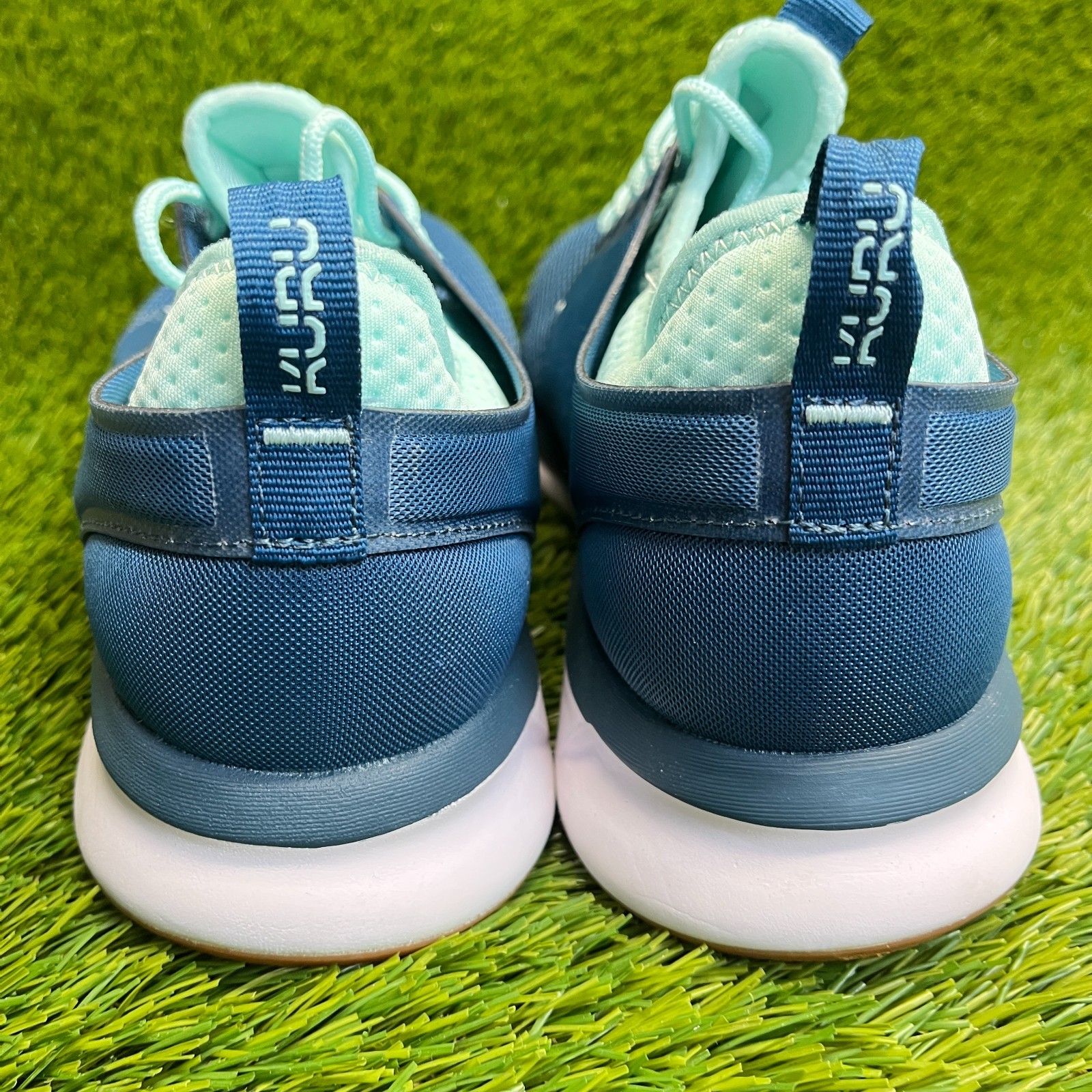 Kuru Atom Womens Size 11.5 Blue White Athletic Running Walking Shoes Sneakers